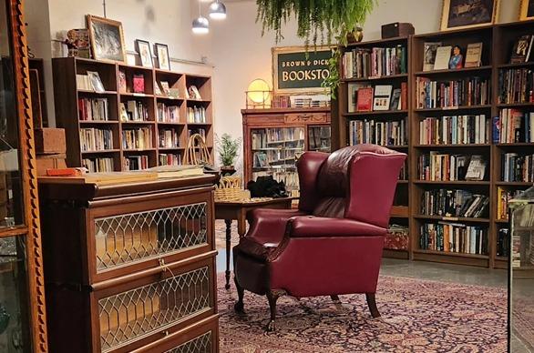 The interior showroom of Brown & Dickson Bookstore located in London, Ontario