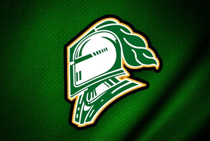 London Knights logo on a green background.