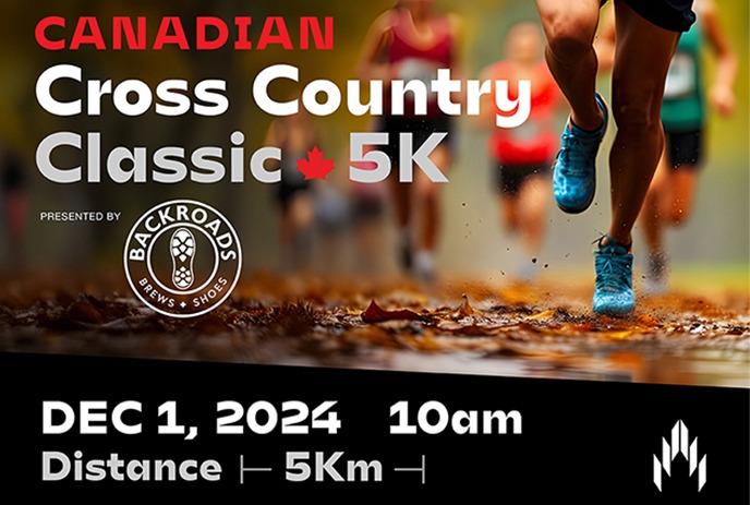 Promo image for the Canadian Cross Country Classic 5km race