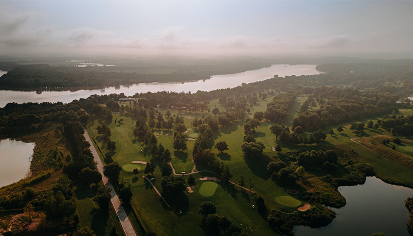 Aerial shot of Fanshawe Golf Course