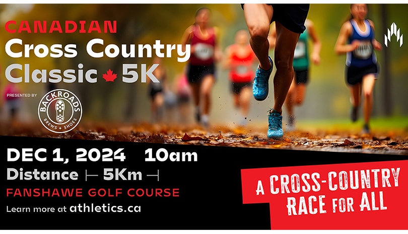 Promotional poster for the Canadian Cross Country Classic 5k