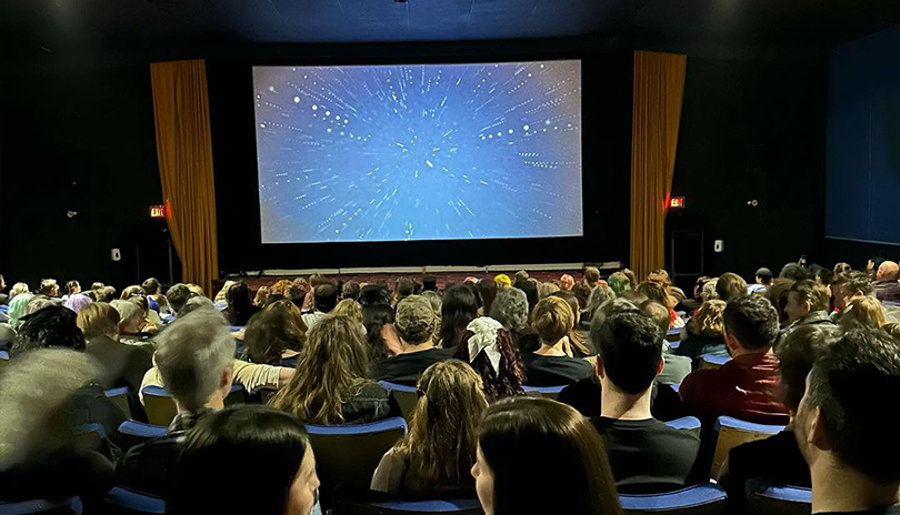 Full theatre audience at the Hyland Cinema