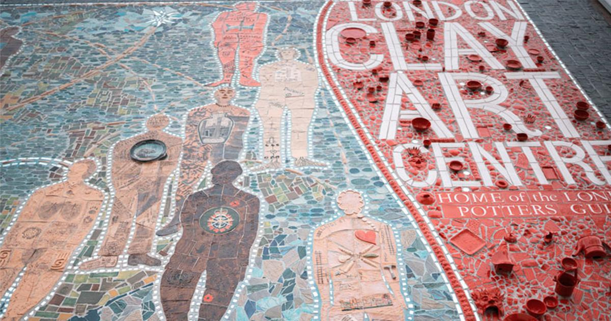 London Clay Art Centre's Canada 150 Mosaic In London, Ontario